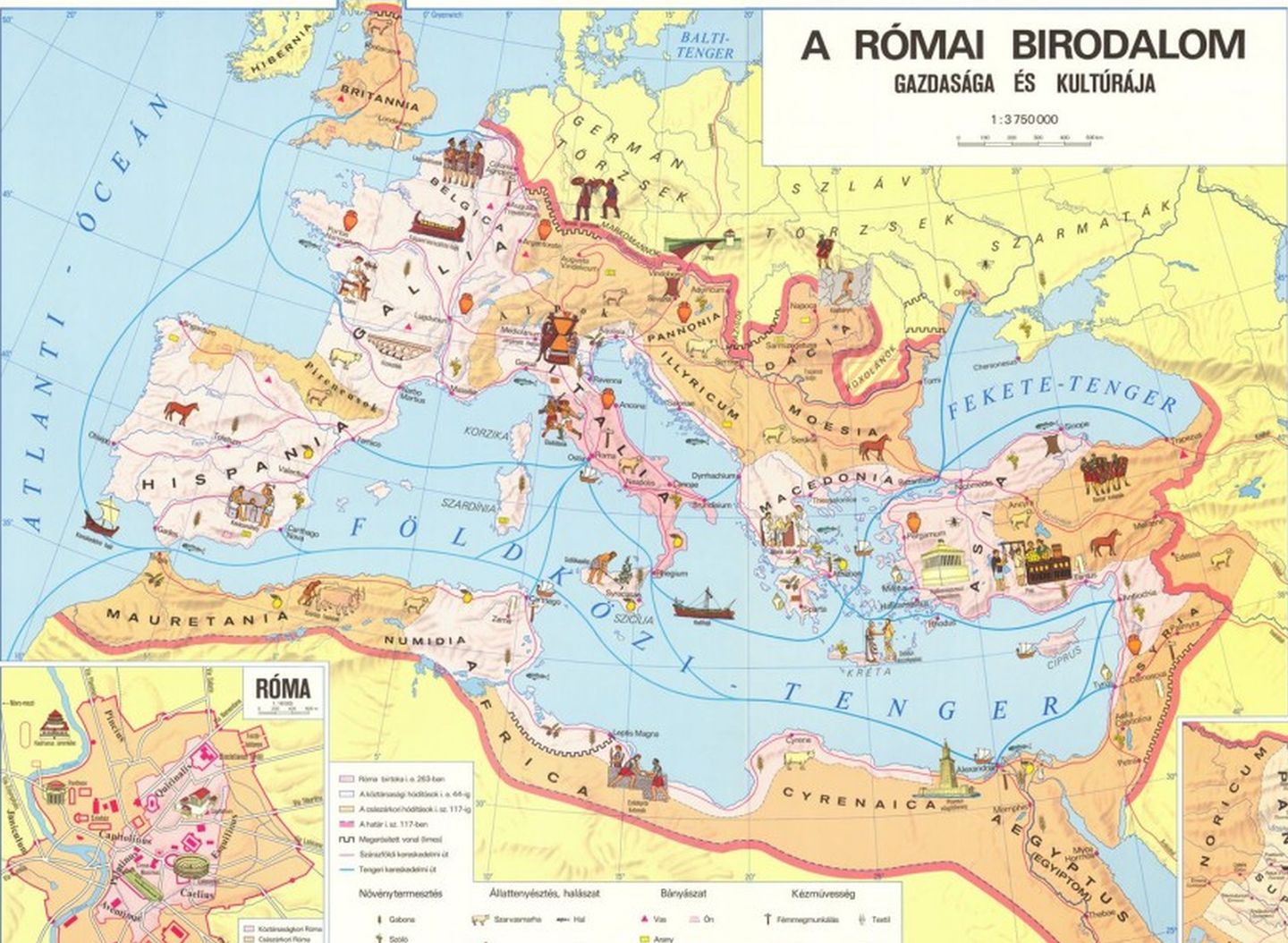 Római Birodalom térképe