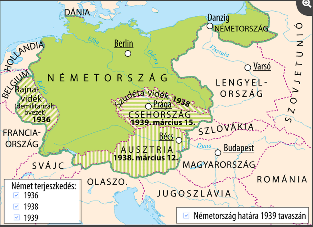 Náci Németország terjeszkedése