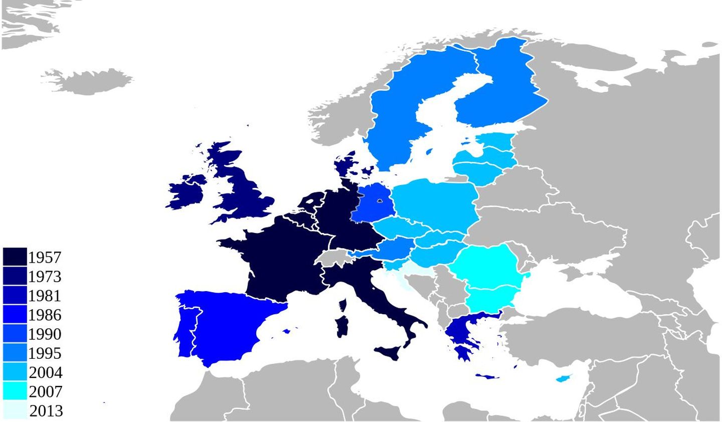 Egyes országok belépése az Európai Unióba